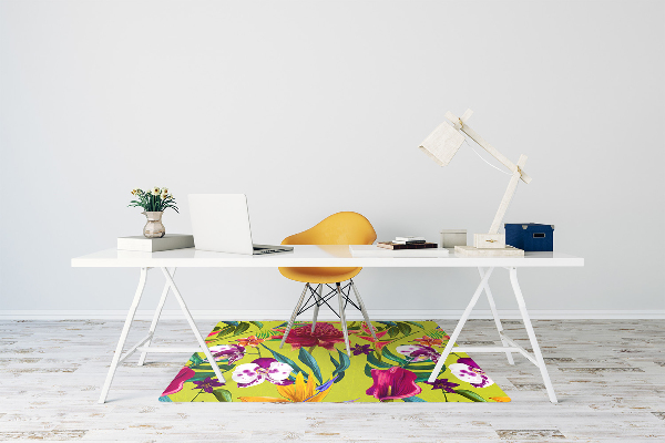 Alfombra silla ordenador Jardín pintado