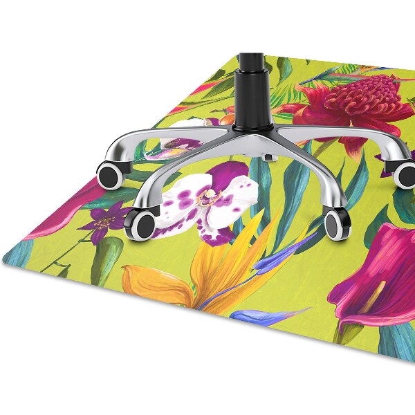 Alfombra silla ordenador Jardín pintado