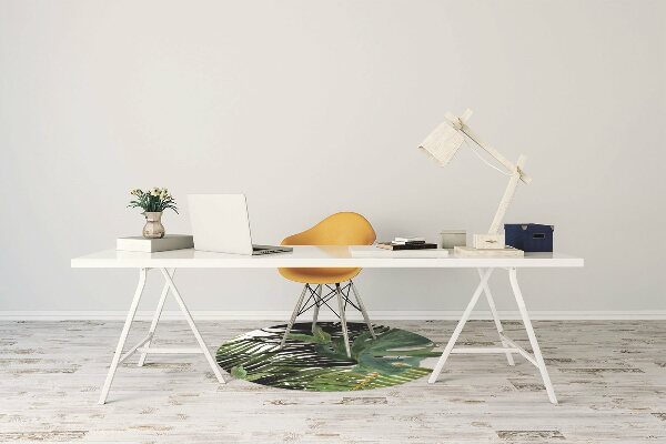 Alfombra para silla de escritorio Hojas tropicales