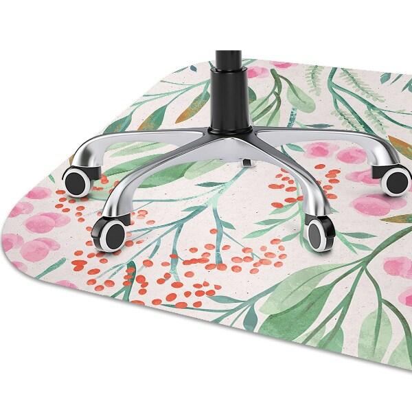 Alfombra para silla de escritorio Hojas de rowan