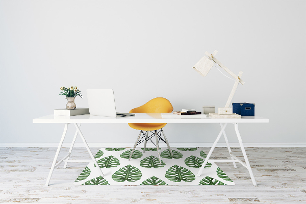 Alfombra para silla de escritorio Hojas
