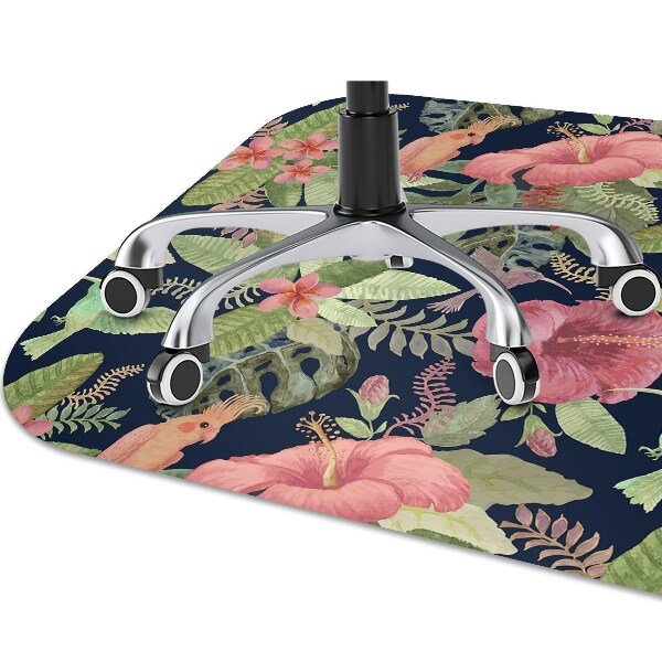 Alfombra silla escritorio Loro en la jungla