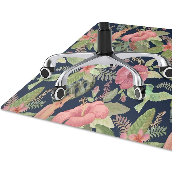 Alfombra silla escritorio Loro en la jungla