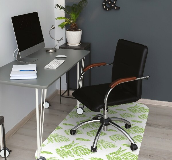 Alfombrilla para silla de escritorio Impresiones de helecho
