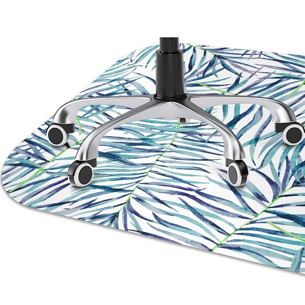 Alfombra para silla de escritorio Hojas exóticas