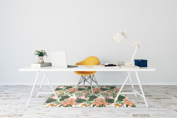 Alfombra para silla de escritorio Flores murales