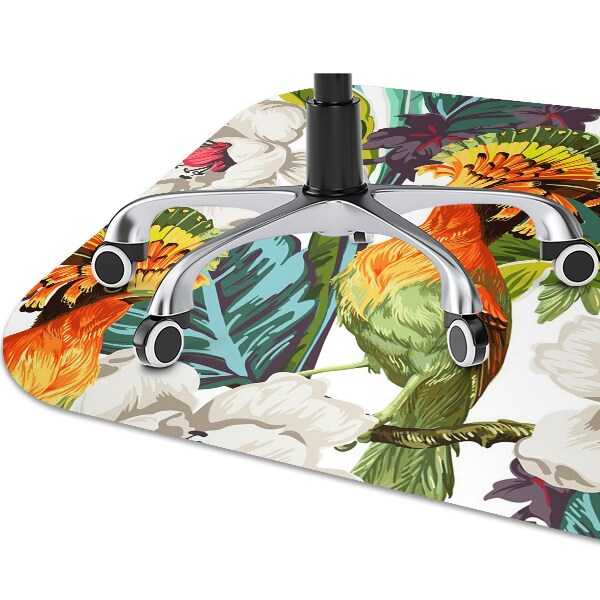 Alfombra para silla de escritorio Aves exóticas