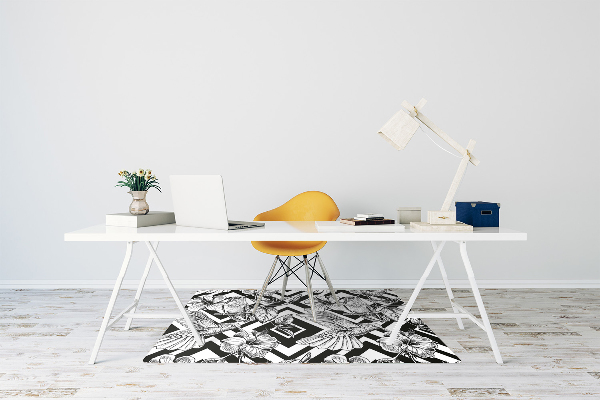 Alfombra para silla de escritorio Colibrí