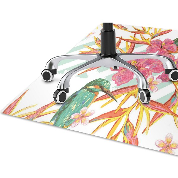 Alfombra para silla de escritorio Pájaros de verano
