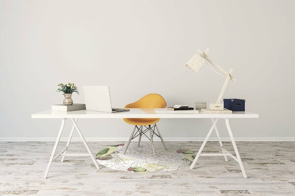 Alfombrilla para silla de escritorio Loros verdes