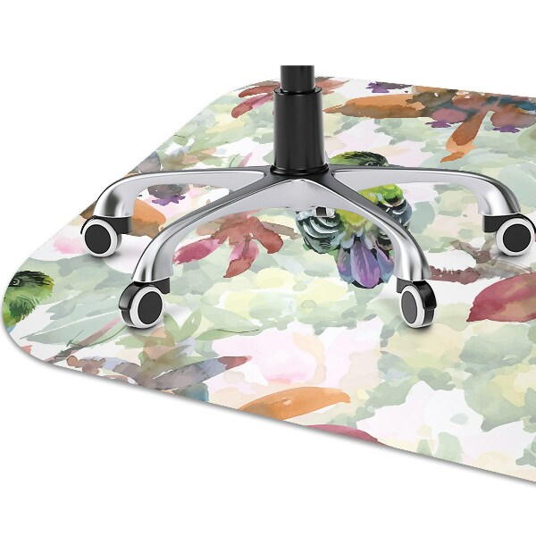 Alfombrilla para silla de escritorio Aves exóticas