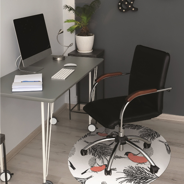 Alfombra para silla de escritorio Gile y árboles