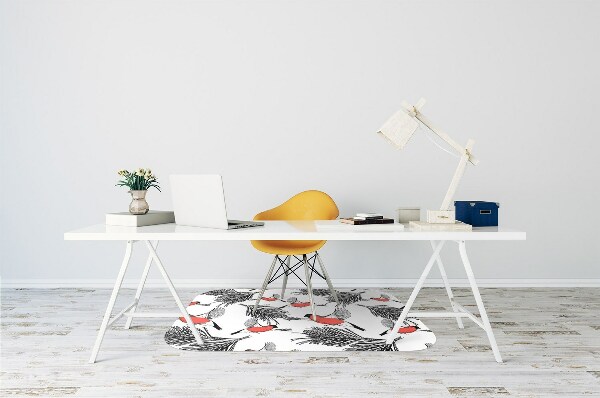 Alfombra para silla de escritorio Gile y árboles