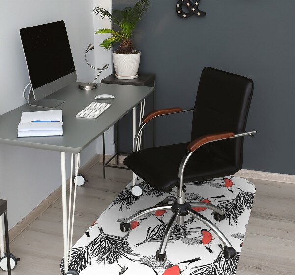 Alfombra para silla de escritorio Gile y árboles
