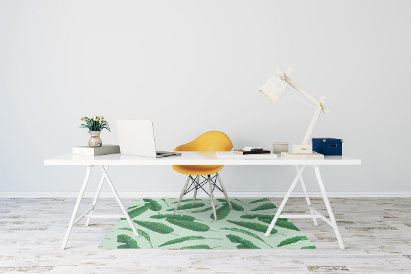 Alfombra para silla de escritorio Hojas de banana