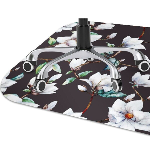 Alfombra para silla de escritorio Flores pintadas