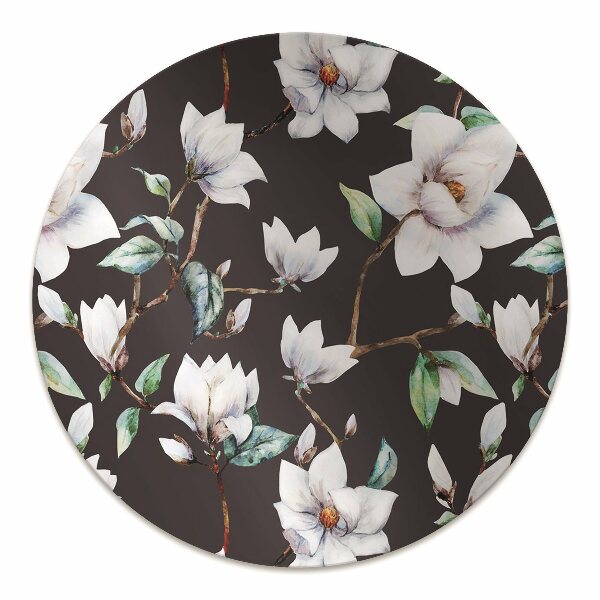 Alfombra para silla de escritorio Flores pintadas