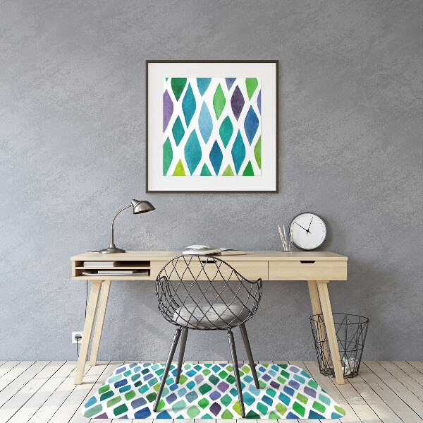 Alfombra para silla de escritorio Patrones coloridos