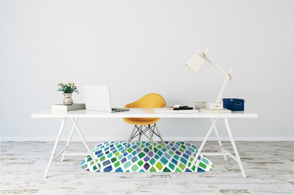 Alfombra para silla de escritorio Patrones coloridos