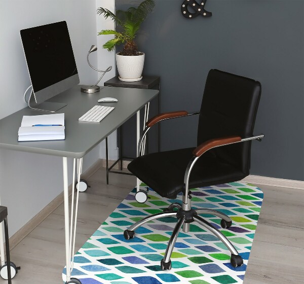 Alfombra para silla de escritorio Patrones coloridos