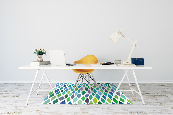 Alfombra para silla de escritorio Patrones coloridos