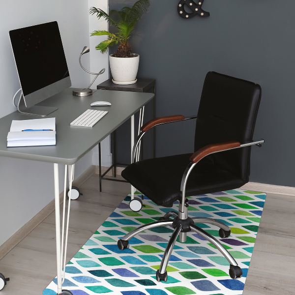 Alfombra para silla de escritorio Patrones coloridos