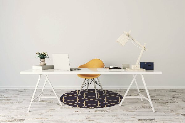 Alfombra para silla de escritorio Patrón dorado