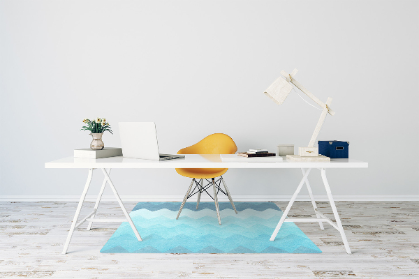 Alfombra para silla de escritorio Patrón en zigzag