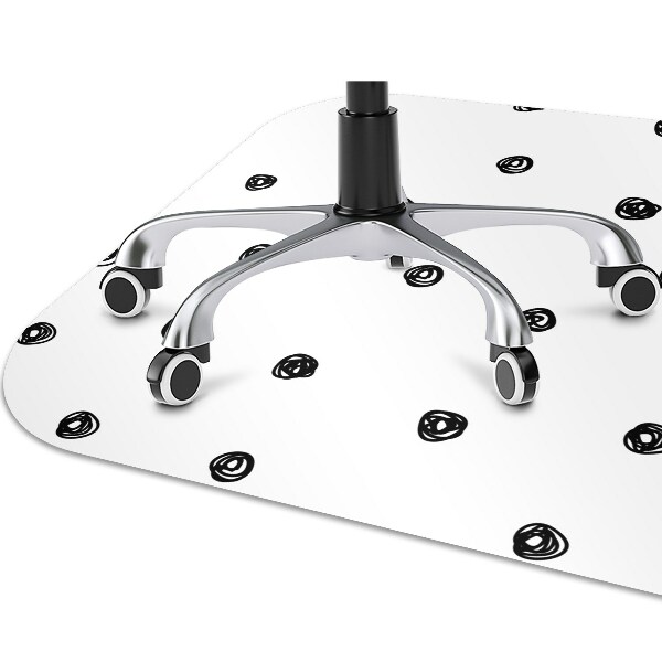 Alfombrilla para silla de escritorio Puntos negros