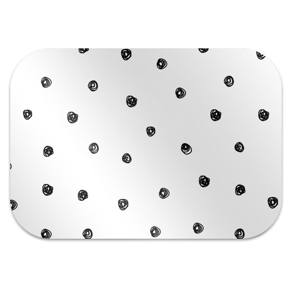 Alfombrilla para silla de escritorio Puntos negros