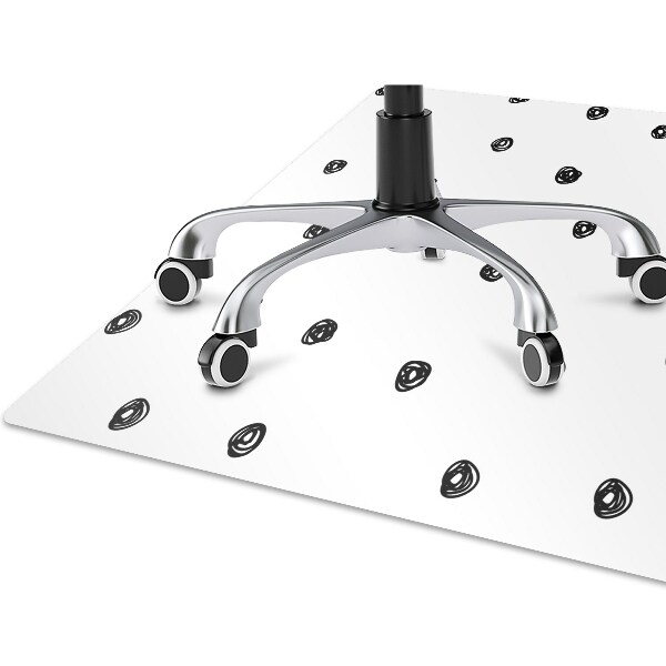Alfombrilla para silla de escritorio Puntos negros