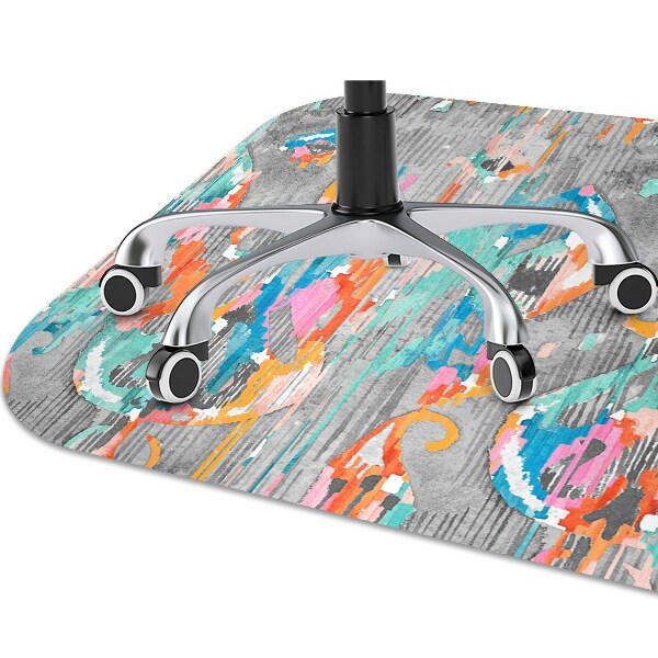 Alfombra silla ordenador Pintada