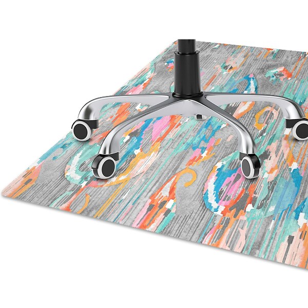 Alfombra silla ordenador Pintada