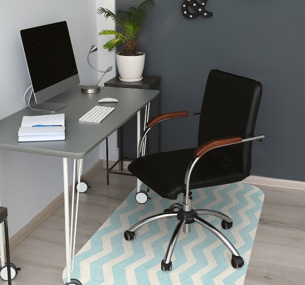 Alfombra silla ordenador Zigzags