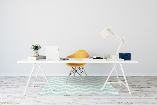 Alfombra silla ordenador Zigzags