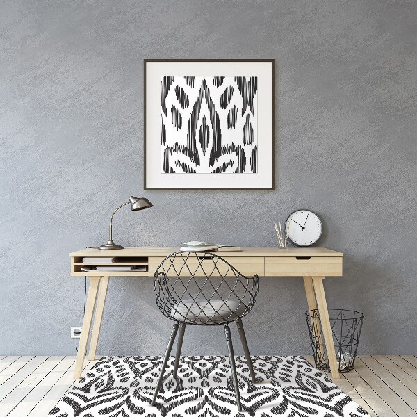 Alfombra silla ordenador Patrón africano