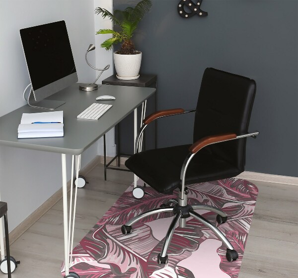 Alfombra silla ordenador Palma rosa