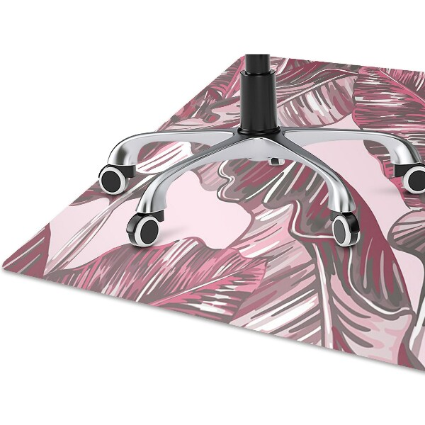 Alfombra silla ordenador Palma rosa