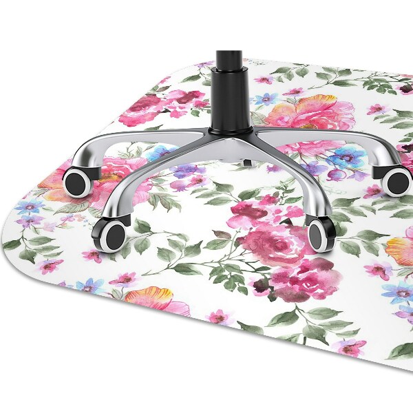 Alfombra para silla de escritorio Rosas estilo vintage