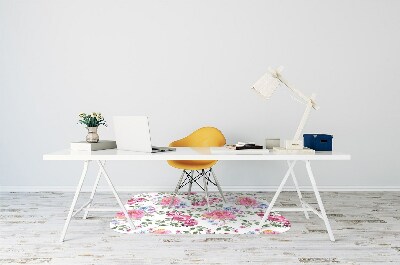 Alfombra para silla de escritorio Rosas estilo vintage