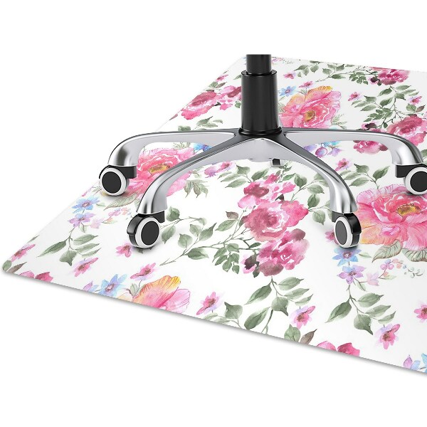 Alfombra para silla de escritorio Rosas estilo vintage