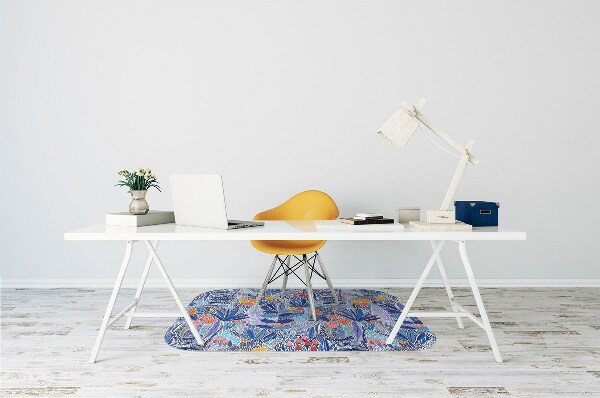 Alfombrilla para silla de escritorio Flores silvestres