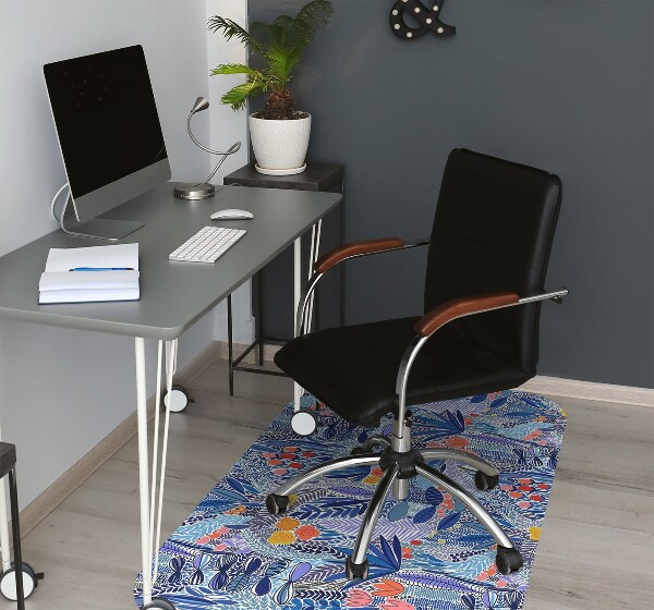 Alfombrilla para silla de escritorio Flores silvestres