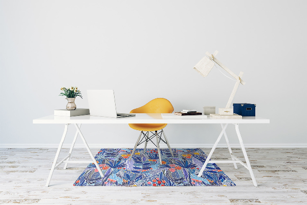 Alfombrilla para silla de escritorio Flores silvestres