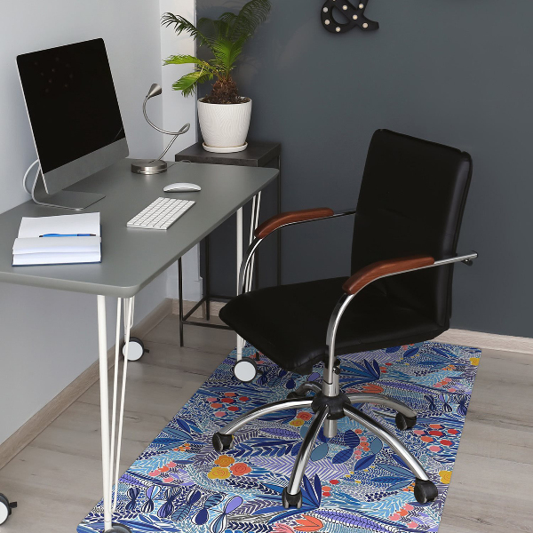 Alfombrilla para silla de escritorio Flores silvestres