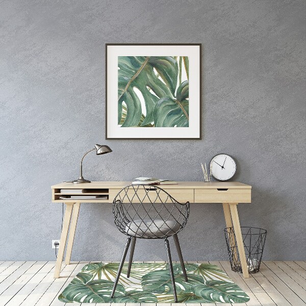 Alfombrilla para silla de escritorio Plantas exóticas