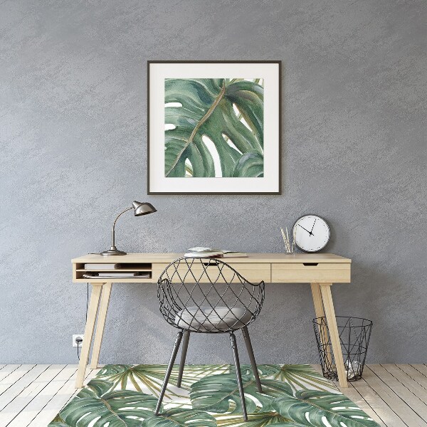 Alfombrilla para silla de escritorio Plantas exóticas