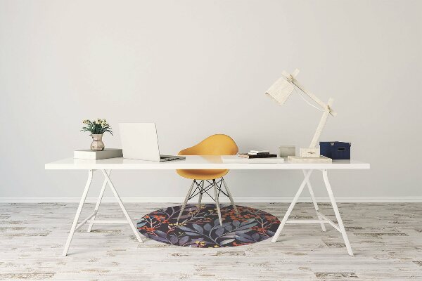 Alfombra silla ordenador Imagen de flores