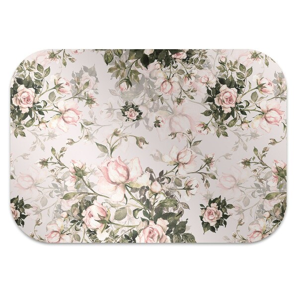 Alfombra para silla de oficina Flores coloridas