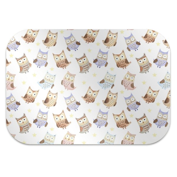 Alfombra para silla de escritorio Búhos de cuento de hadas